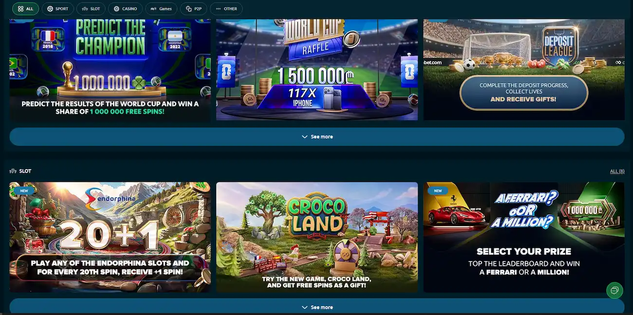 Bonusová nabídka Crocobet Casino s uvítacím balíčkem a freespiny